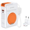 Ładowarka hybrydowa 4SMARTS 6w1 PD 22.5W z powerbankiem 10000 mAh + kabel USB-C - USB-C Biały