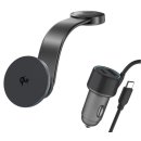 Ładowarka indukcyjna 4SMARTS Car Charging 15W + ładowarka samochodowa Szary