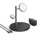 Ładowarka indukcyjna ANKER MagGo 15W 3w1 B25M3311 Czarny Qi2 MagSafe