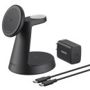 Ładowarka indukcyjna ANKER MagGo 3w1 15W Czarny Qi2 MagSafe