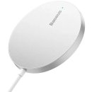 Ładowarka indukcyjna BASEUS Simple Mini 3 15W Srebrny Qi MagSafe