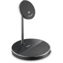 Ładowarka indukcyjna HAMA Qi2 Stand 2w1 15W Czarny