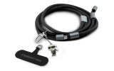 Smycz do telefonu z kablem do ładowania USB-C - USB-C KARL LAGERFELD Crossbody Strap Ikonik Charm 60W 1.5 m Czarny