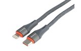 Wayme kabel do ładowania i synchronizacji, w oplocie z mikrofibry, 100 cm, USB-C > Lightning, max 30W