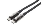 Wayme kabel do ładowania i synchronizacji, w oplocie z mikrofibry, 100 cm, USB-C > USB-C PD, max 240W