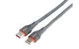 Wayme kabel do ładowania i synchronizacji, w oplocie z mikrofibry, 100 cm, USB-C > USB-C PD, max 65W