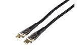 Wayme kabel do ładowania i synchronizacji, w oplocie z mikrofibry, 120 cm, USB-C > USB-C PD, max 100W