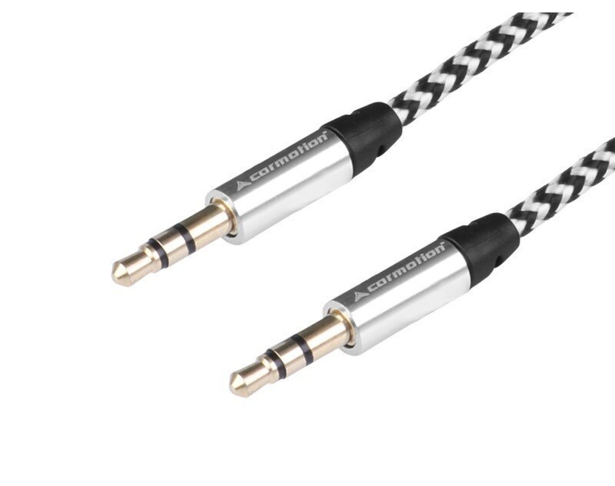 Kabel audio 300 cm, w oplocie z mikrofibry, jack > jack (AUX 3.5mm)