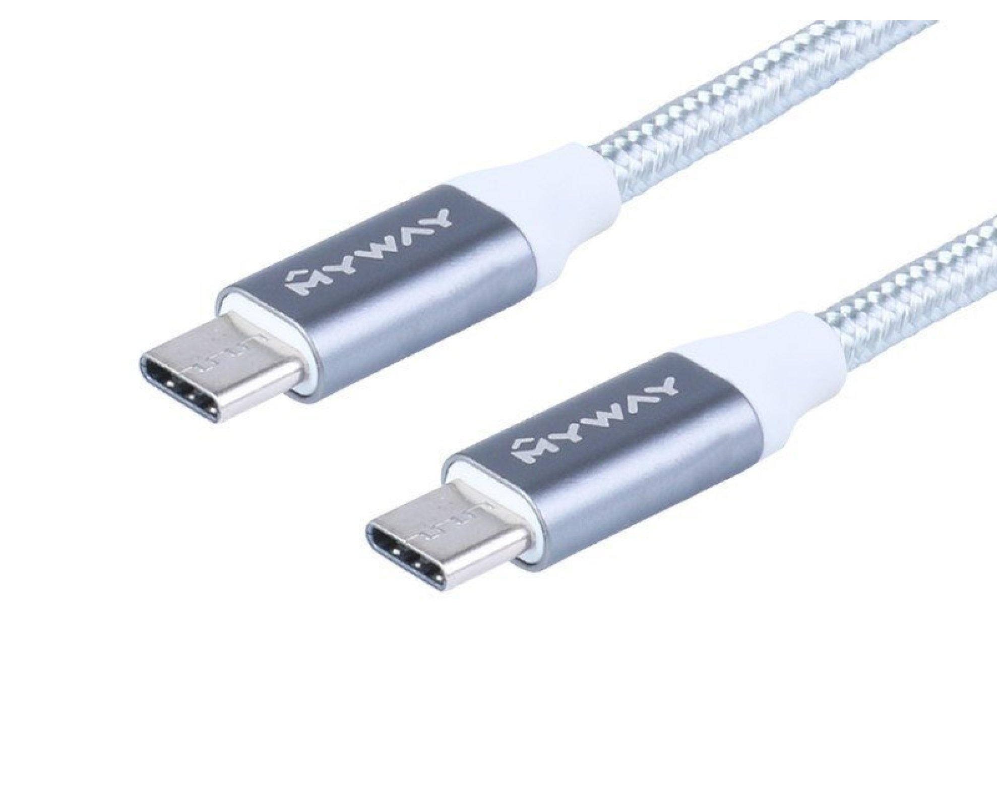 Kabel do ładowania i synchronizacji, w oplocie z mikrofibry, 120 cm, USB-C > USB-C