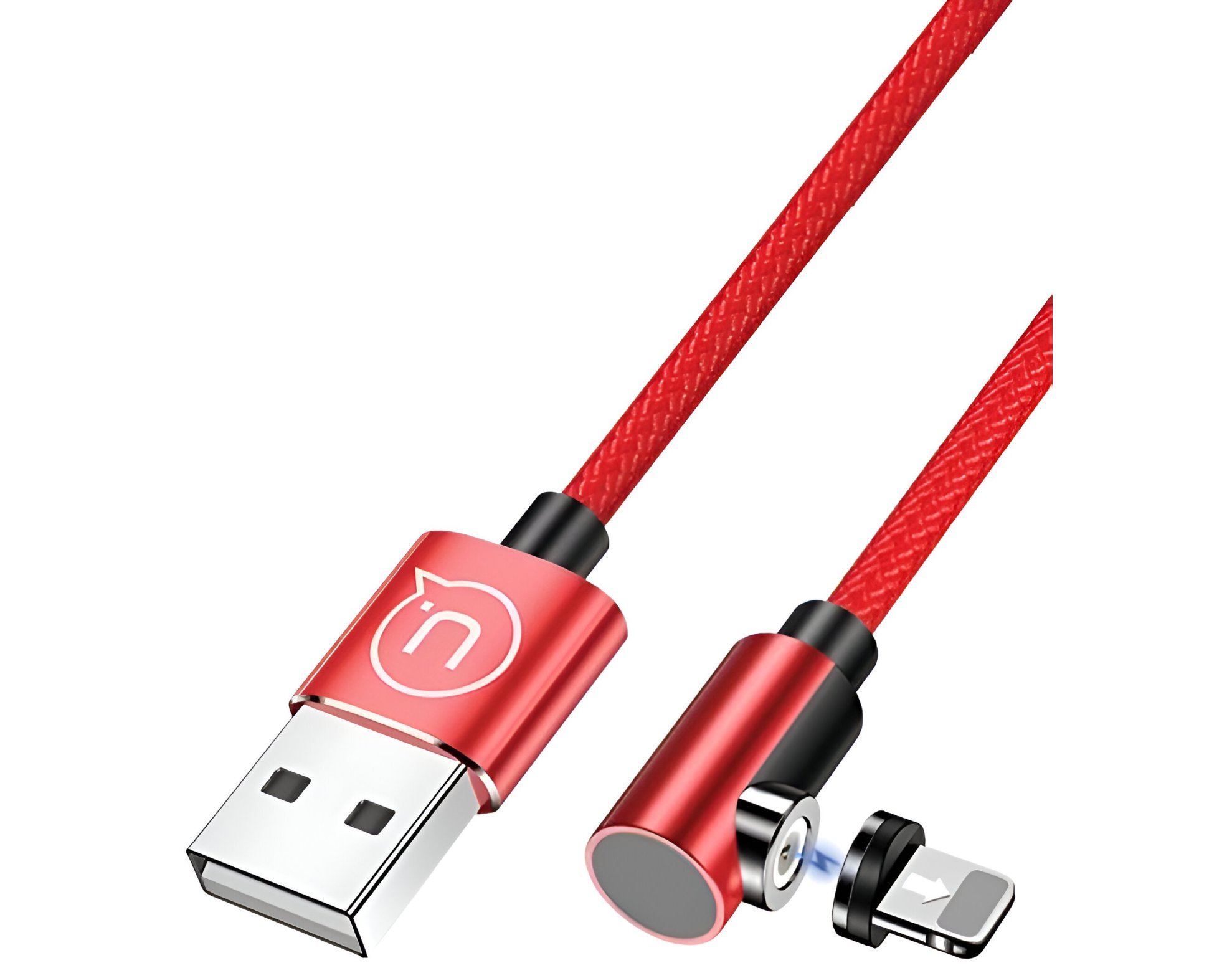 Kabel kątowy USB - Lightning USAMS U54 US-SJ444 1 m Czerwony