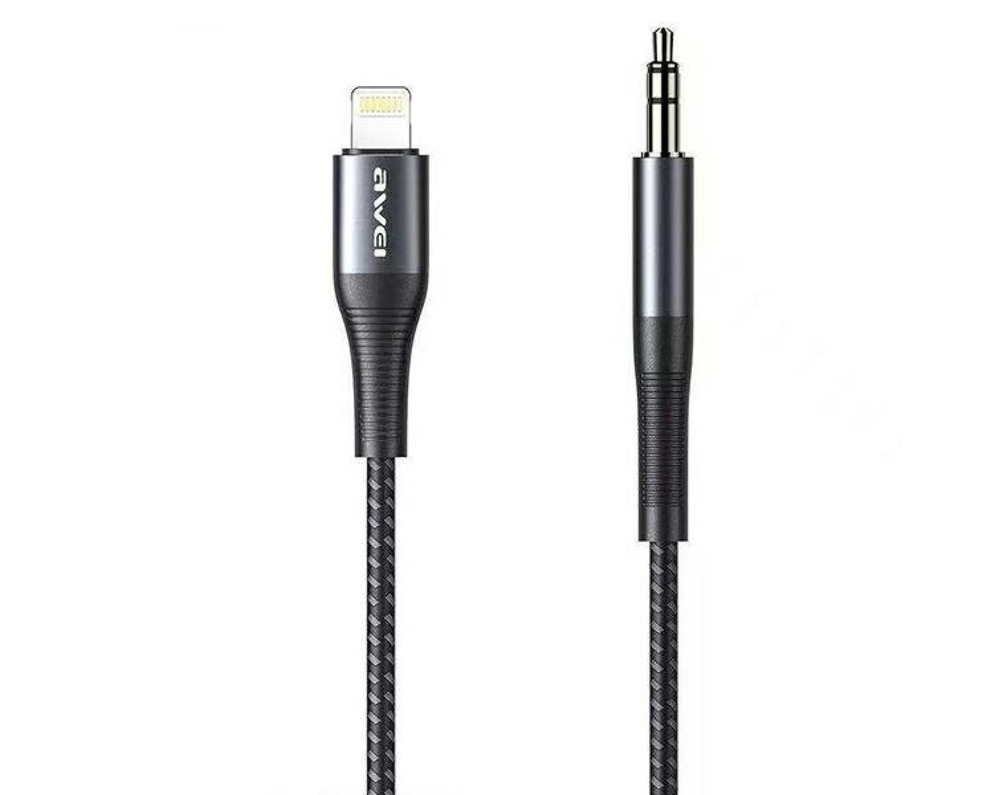 Kabel Lightning - Jack 3.5 mm AWEI CL-116L 1 m Szary