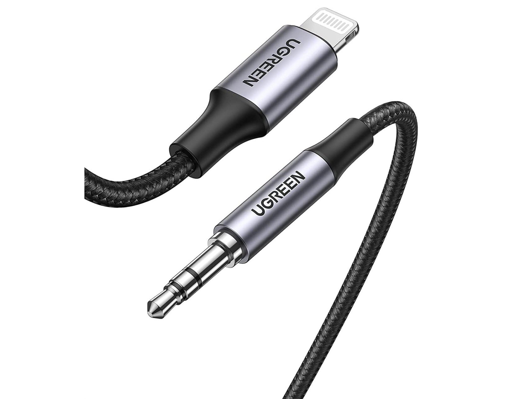 Kabel Lightning - Jack 3.5 mm UGREEN US315 1m Czarny