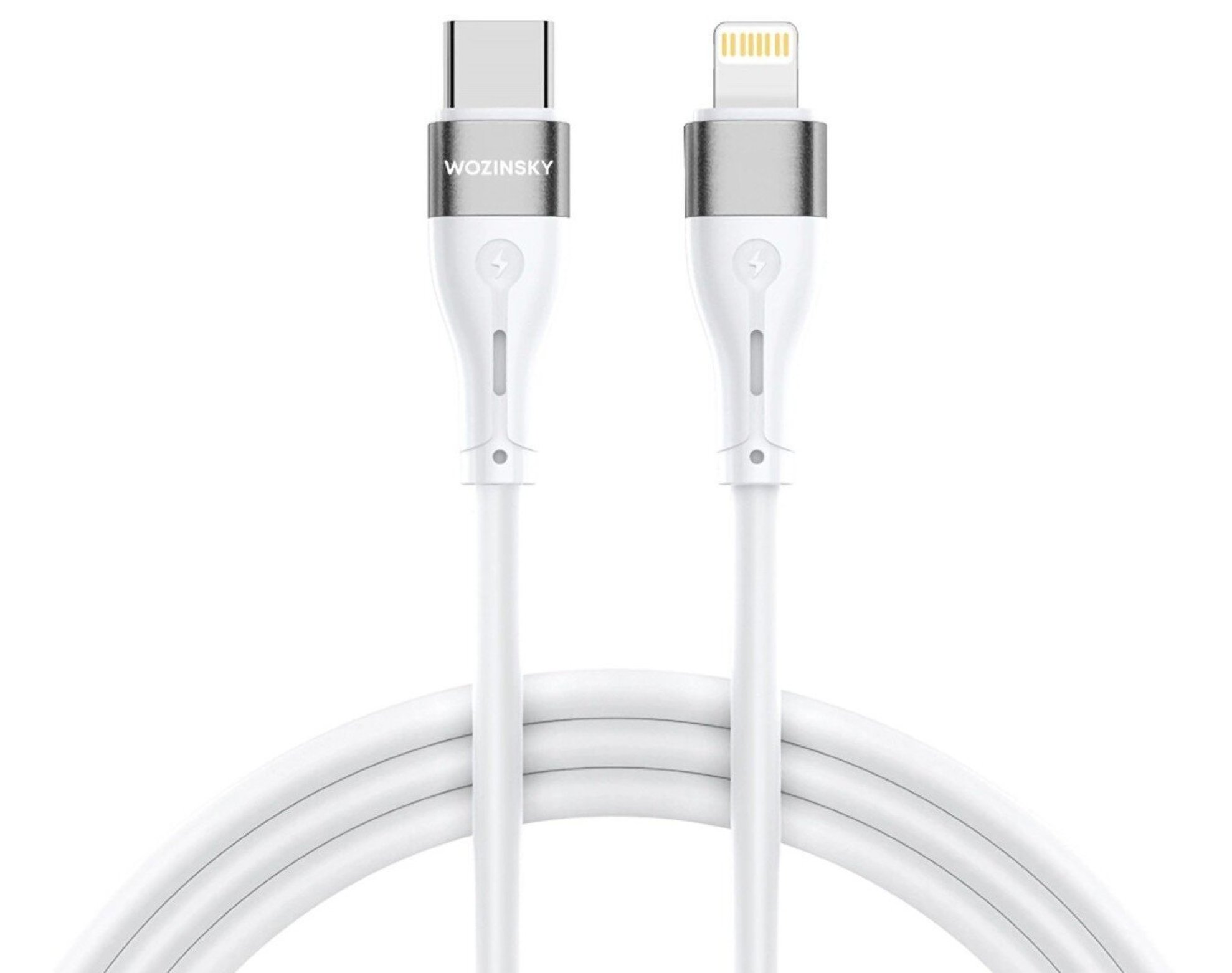 Kabel Lightning - USB-C WOZINSKY WSTCL1 27W 1 m Biały