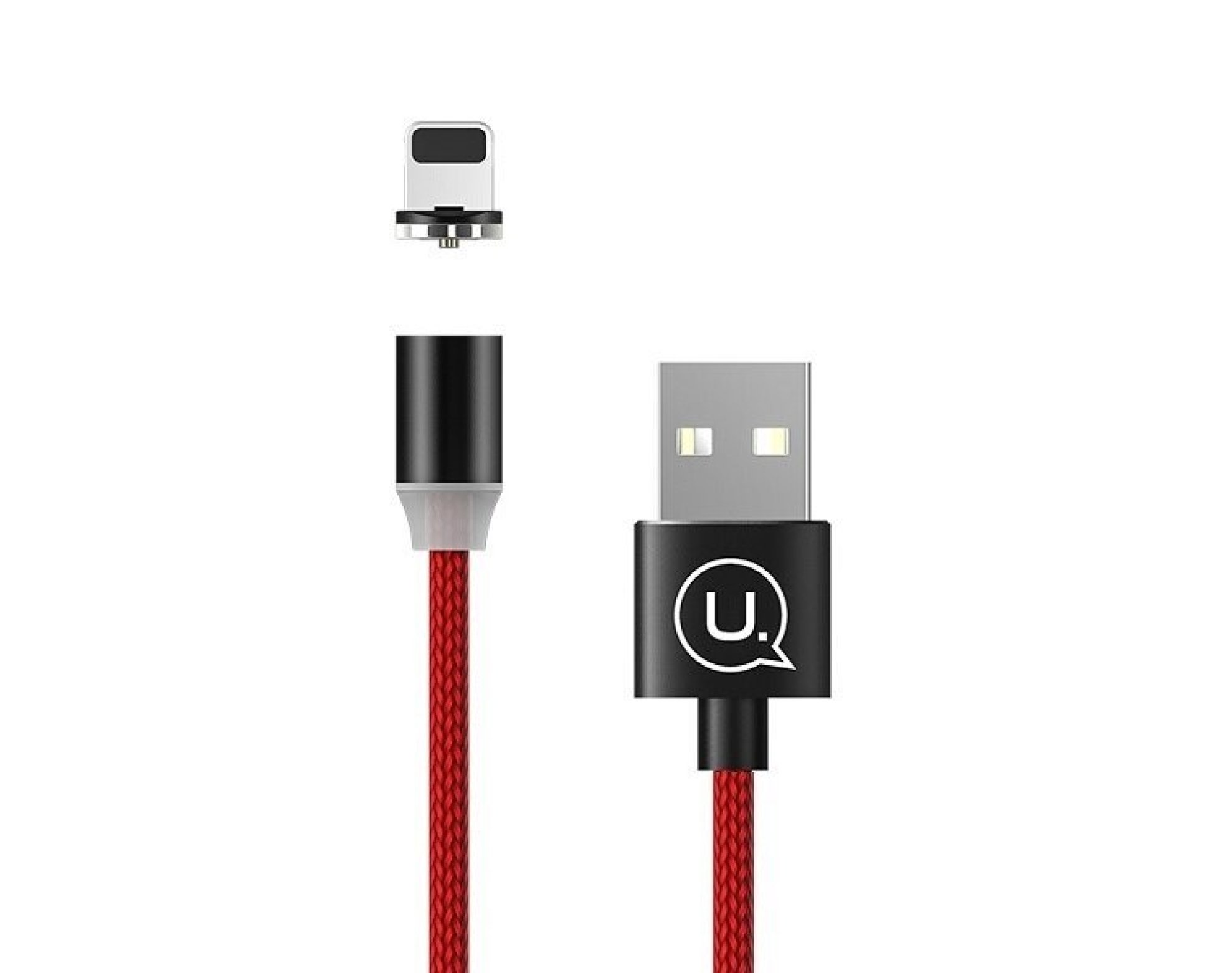 Kabel magnetyczny USB - Lightning USAMS US-SJ292 U-Sure 1 m Czerwony