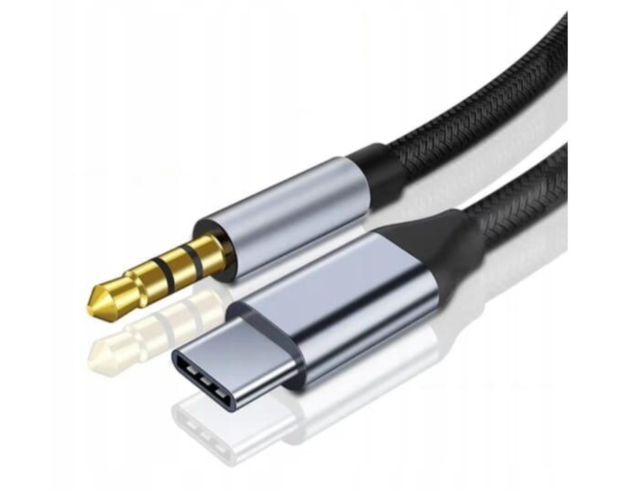 Kabel przejściówka adapter USB-C mini jack 3,5mm aux dac 1,5m Zenwire zc-19