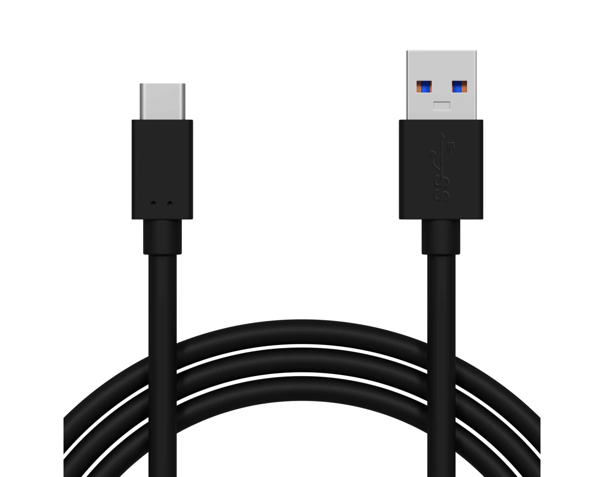 Kabel przewód 2m USB 3.0 – USB-C Quick Charge QC szybkie ładowanie czarny