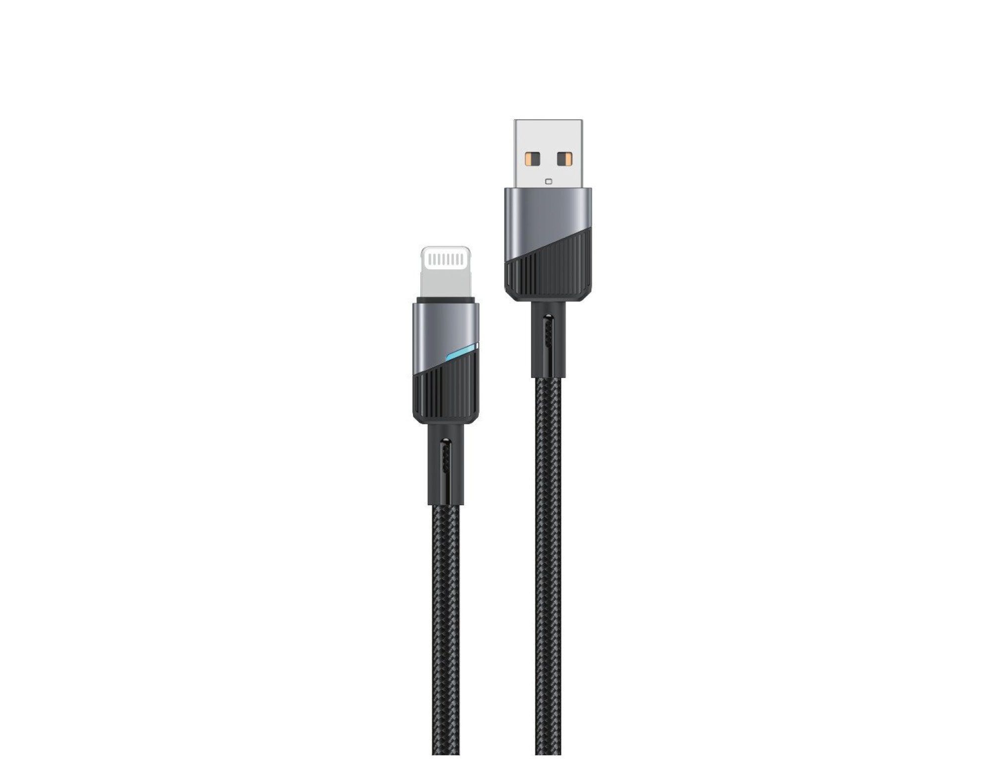Kabel USB-A — Lightning ENCORE ENERGY EE101-L 1m Braided Czarny
