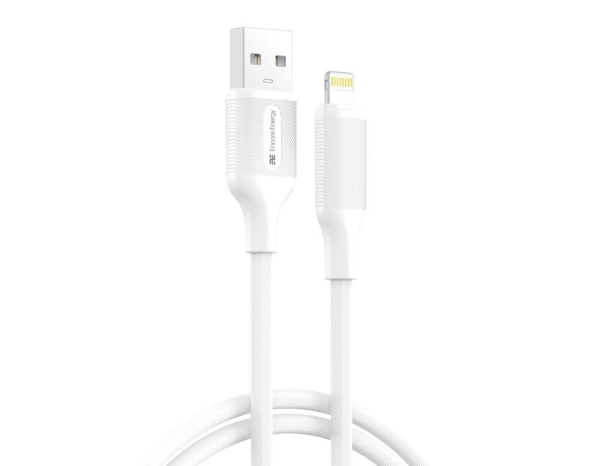 Kabel USB-A — Lightning ENCORE ENERGY MD-DTAL1W 1m Biały