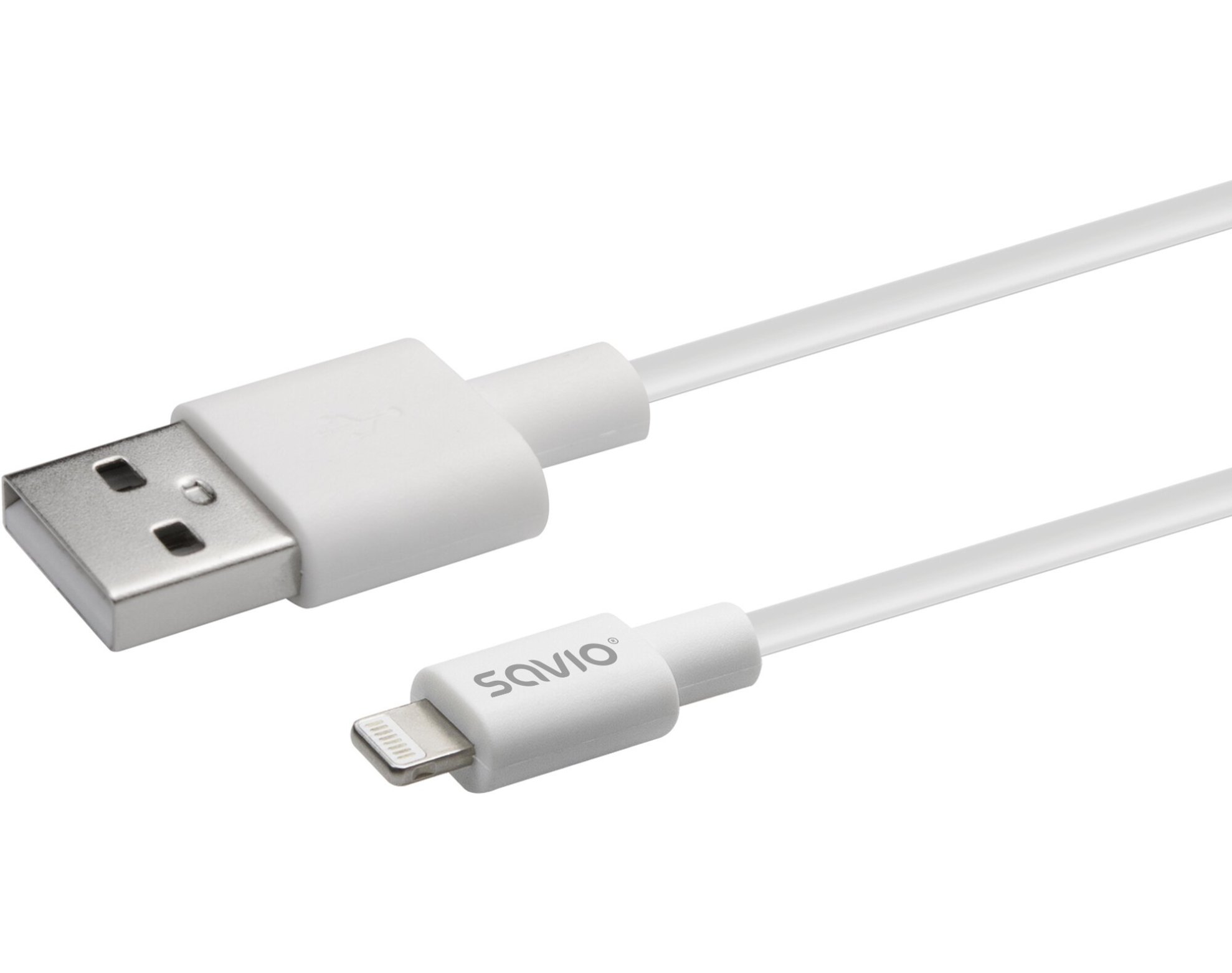 Kabel USB-A - Lightning SAVIO CL-193 2 m Biały