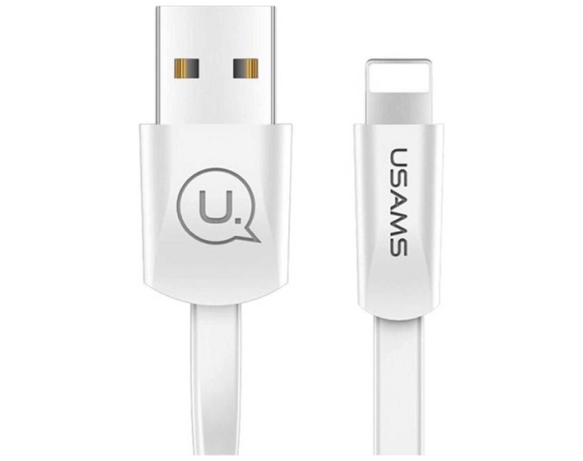 Kabel USB-A - Lightning USAMS U2 1.2 m Biały