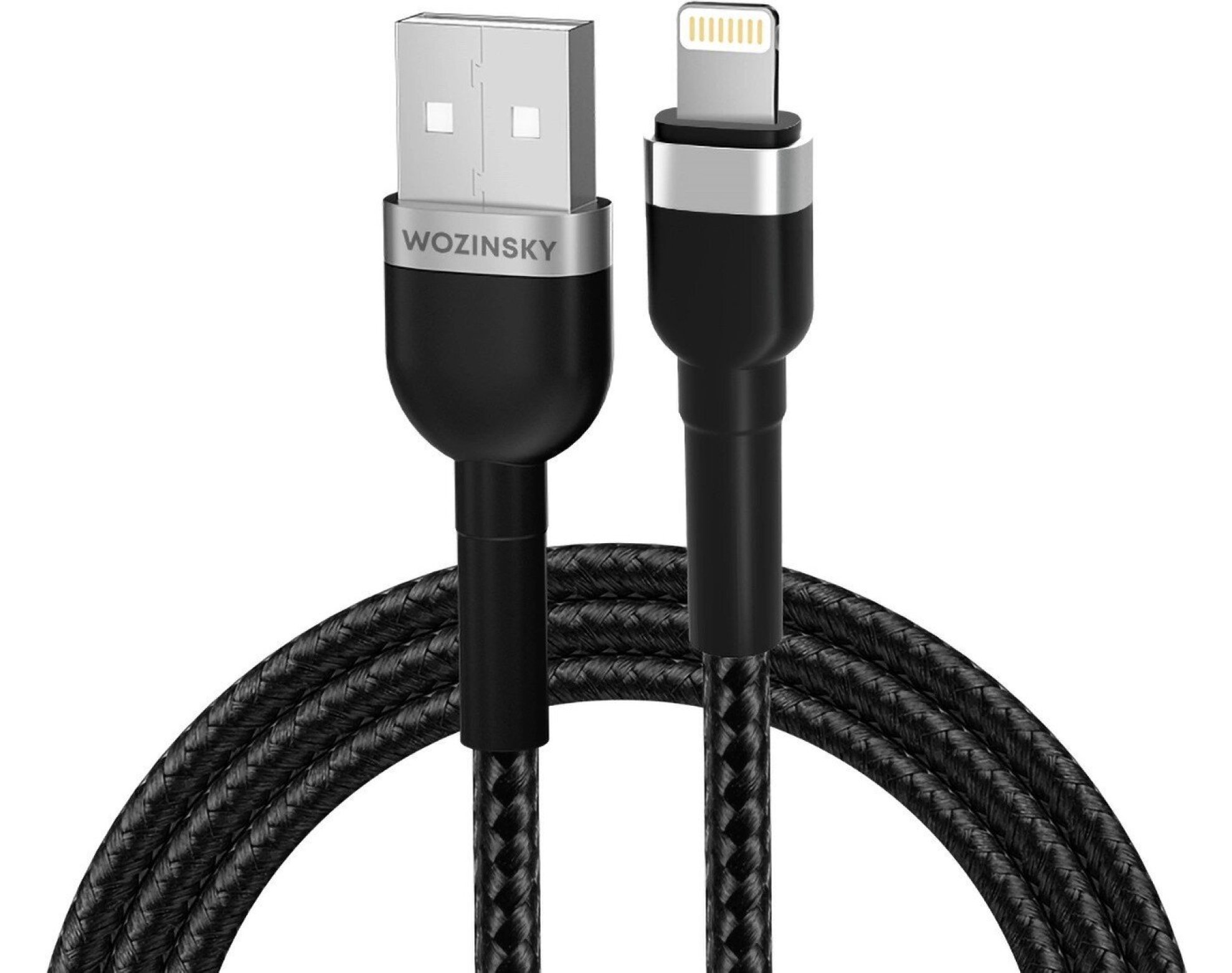 Kabel USB-A - Lightning WOZINSKY WNBAL1 1m Czarny