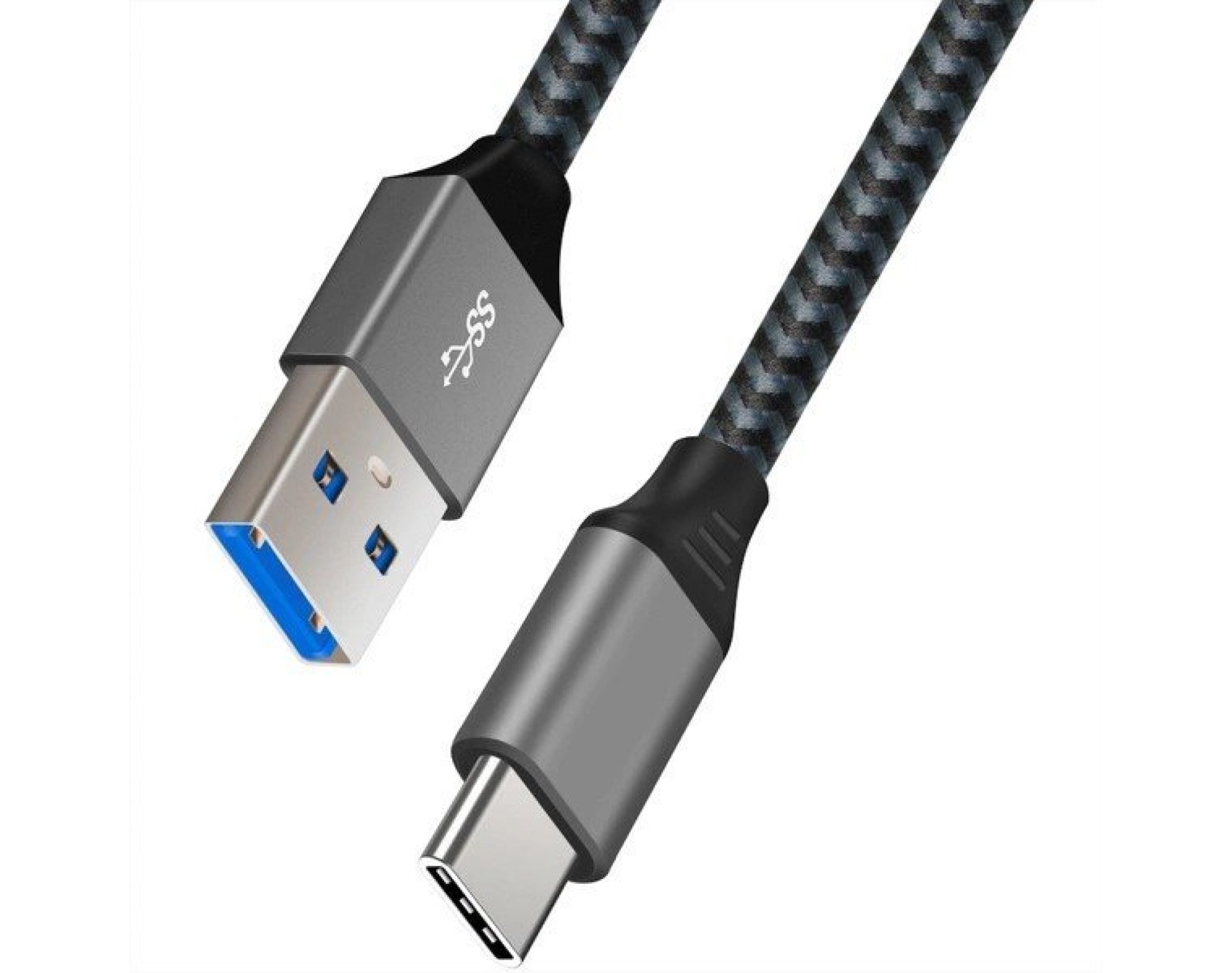 Kabel USB-A - USB-C ART QC3.0 15W 3A 1m Czarno-srebrny
