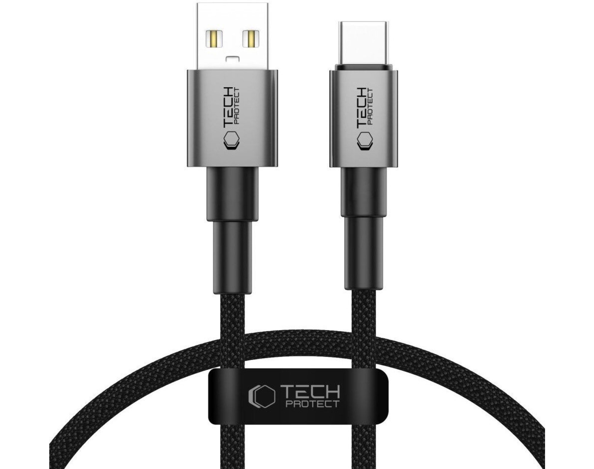 Kabel USB-A - USB-C TECH-PROTECT UltraBoost DNA 15W 0.25 m Szary