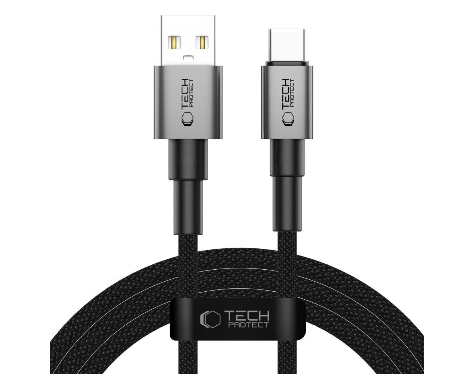 Kabel USB-A - USB-C TECH-PROTECT UltraBoost DNA 15W 2 m Szary