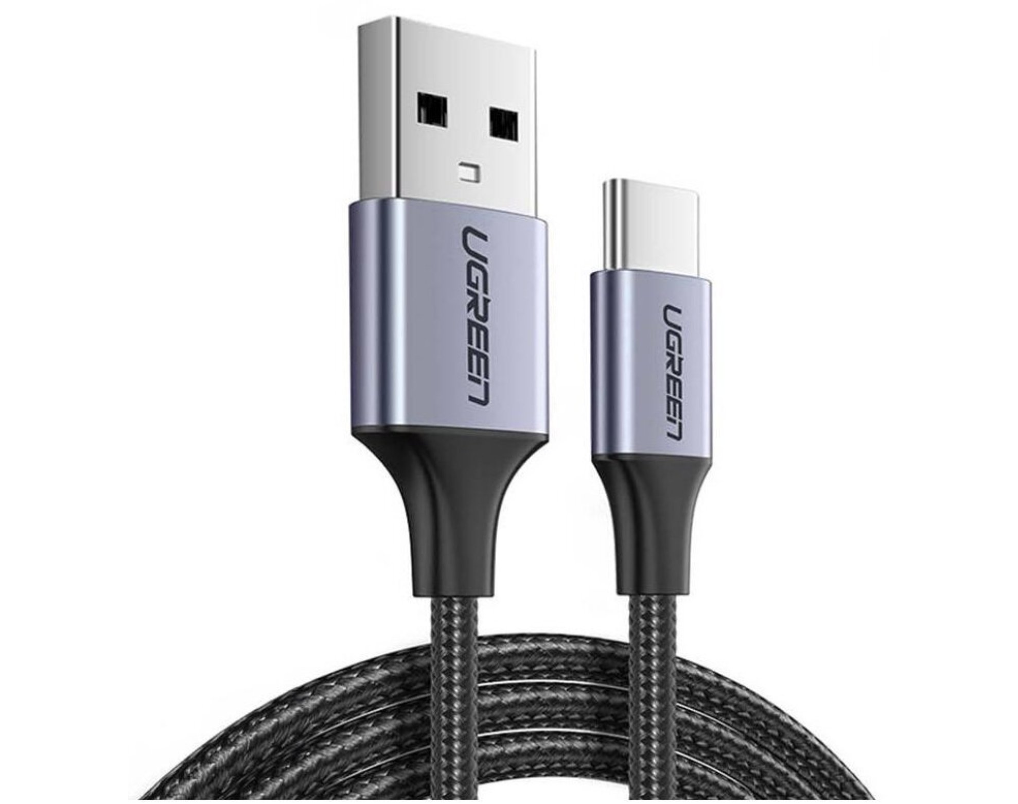 Kabel USB-A - USB-C UGREEN US288 15W 2 m Czarno-szary