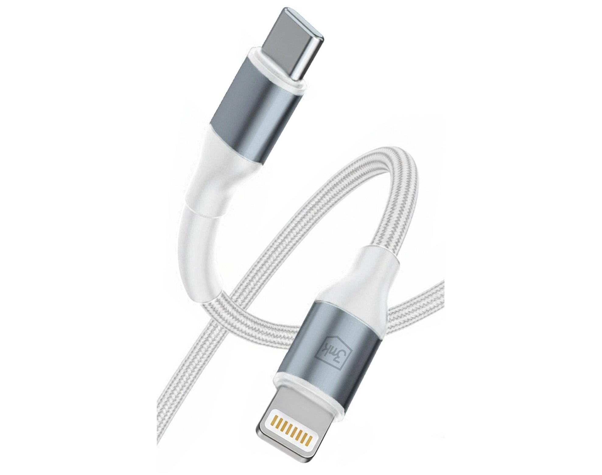 Kabel USB-C - Lightning 3MK Hyper Cable N-Series 27W 3 m Biały