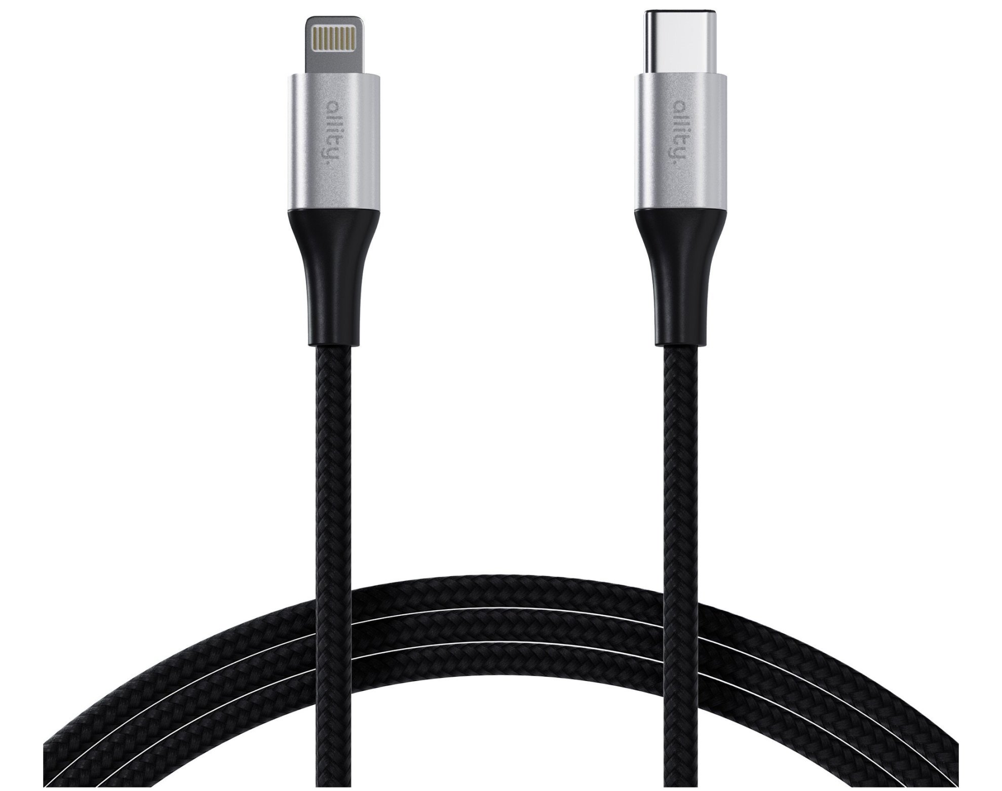 Kabel USB-C - Lightning ALLITY AUC-01 27W 1 m Czarny