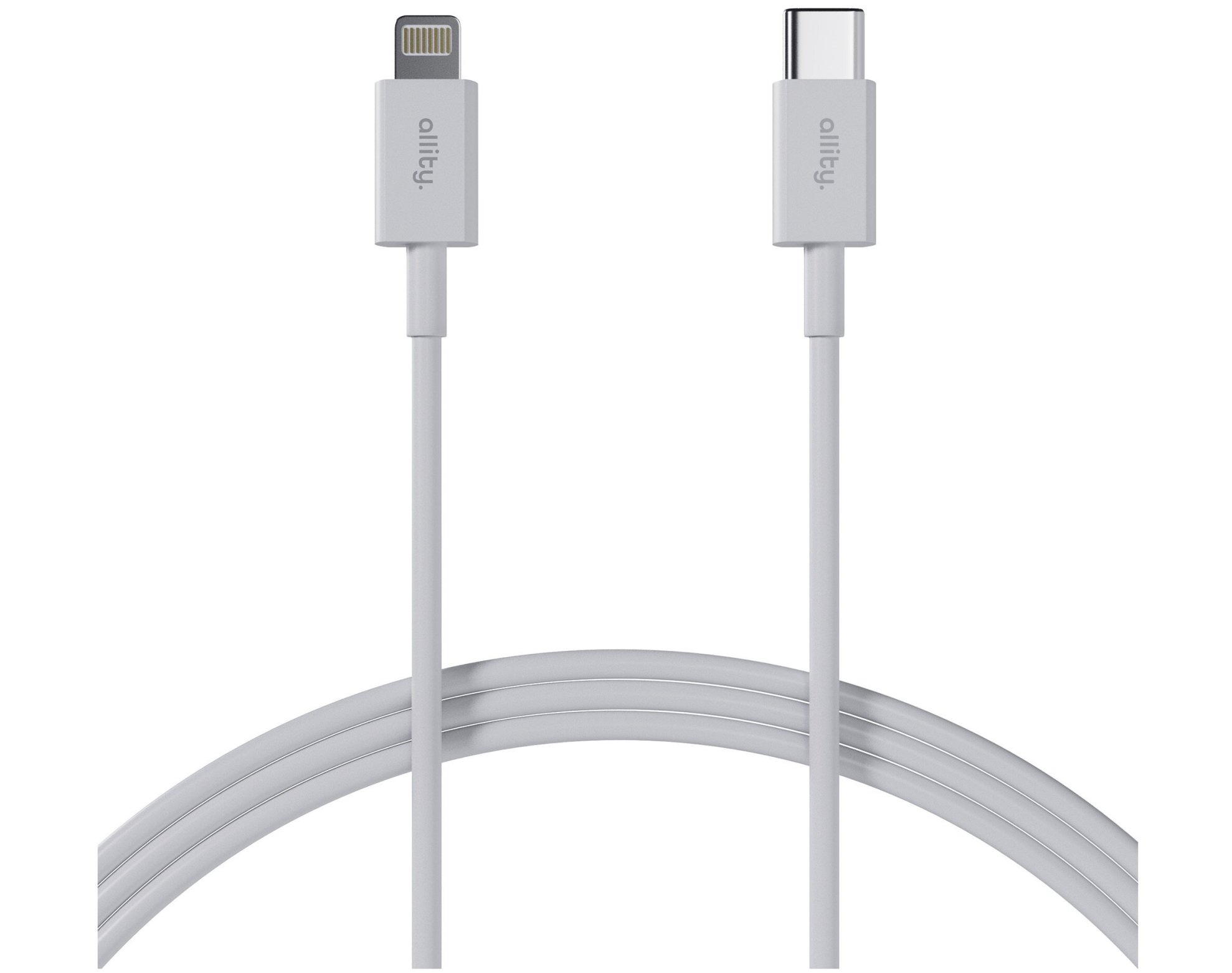Kabel USB-C - Lightning ALLITY AUC-03 27W 2 m Biały
