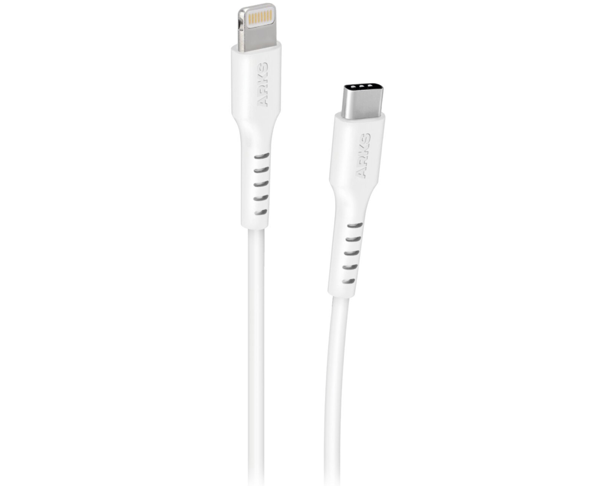 Kabel USB-C - Lightning ARKS 2 m Biały