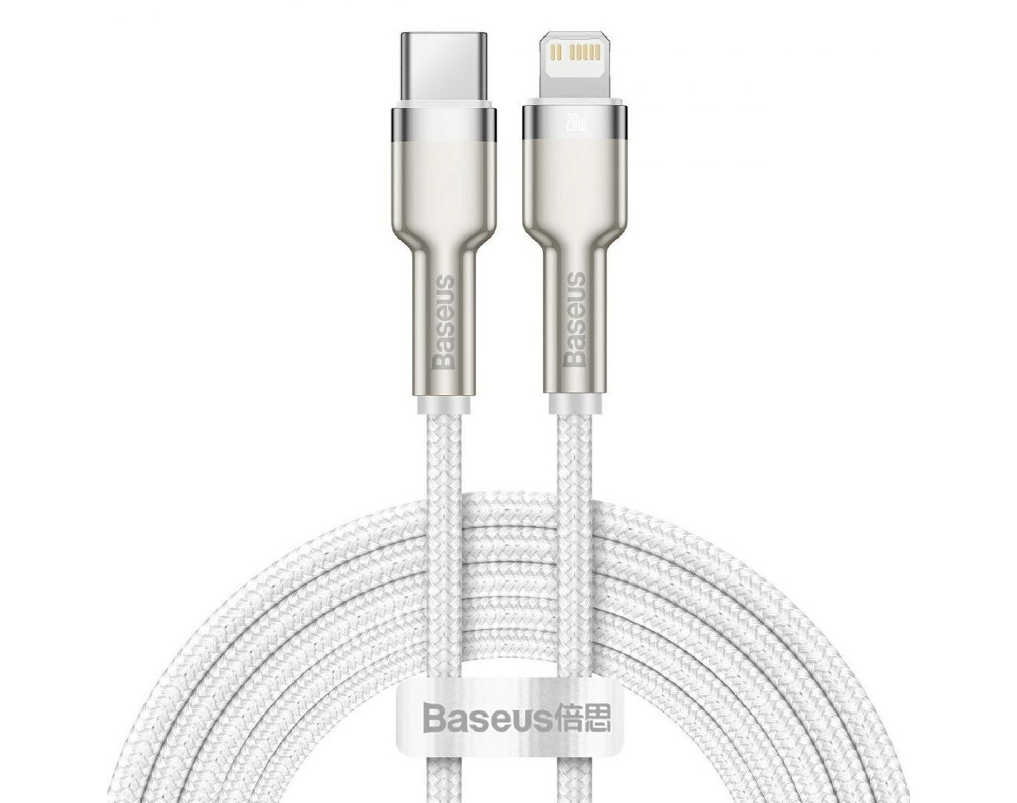 Kabel USB-C - Lightning BASEUS Cafule 2 m Biały