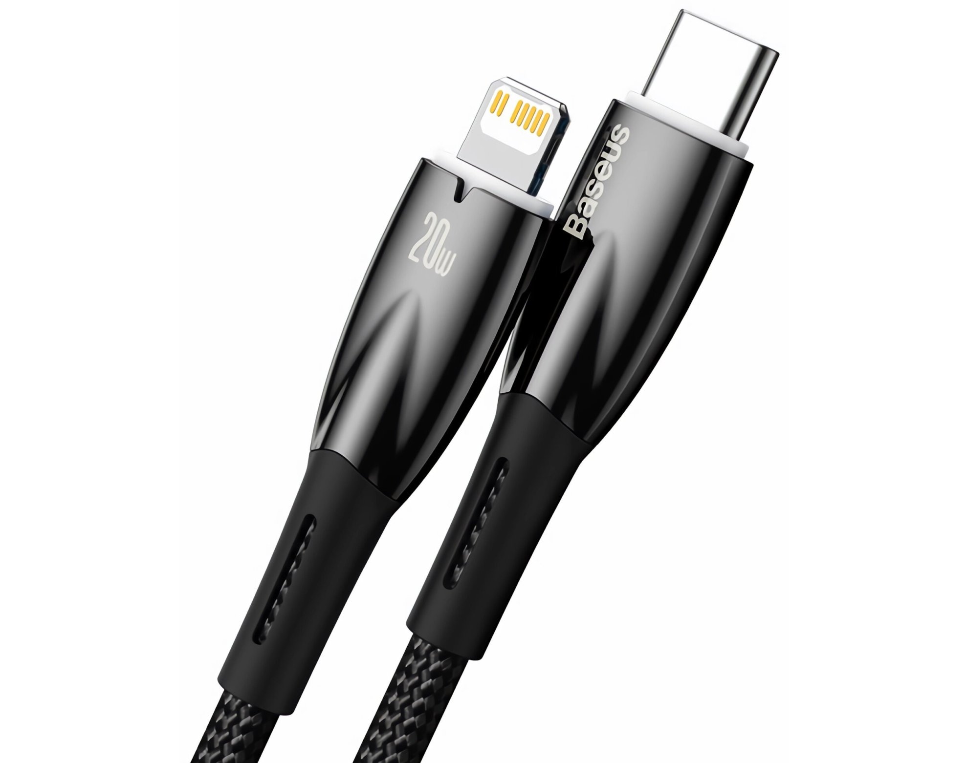 Kabel USB-C - Lightning BASEUS Glimmer 2 m Czarny