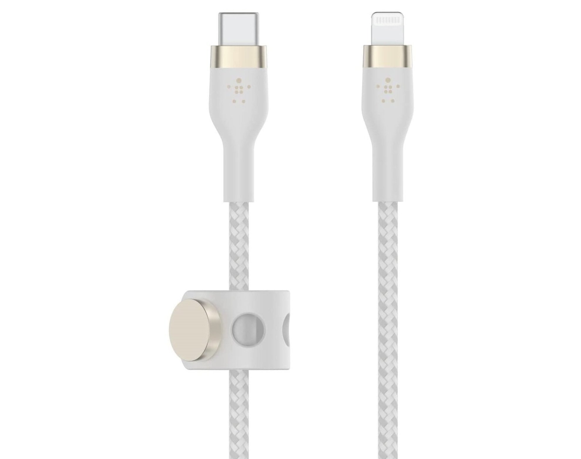 Kabel USB-C - Lightning BELKIN Braided Silicone 3m Biały