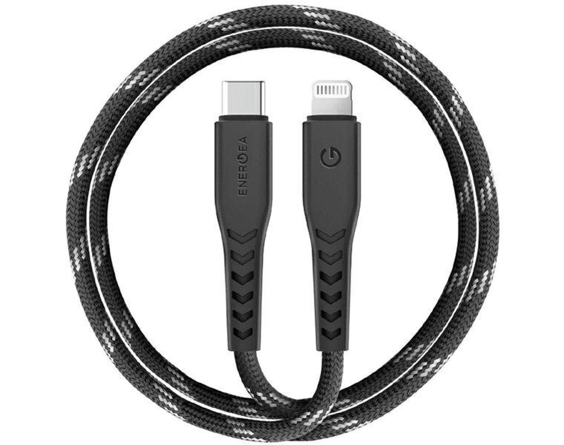 Kabel USB-C - Lightning ENERGEA Nyloflex MFI 1.5 m Czarny