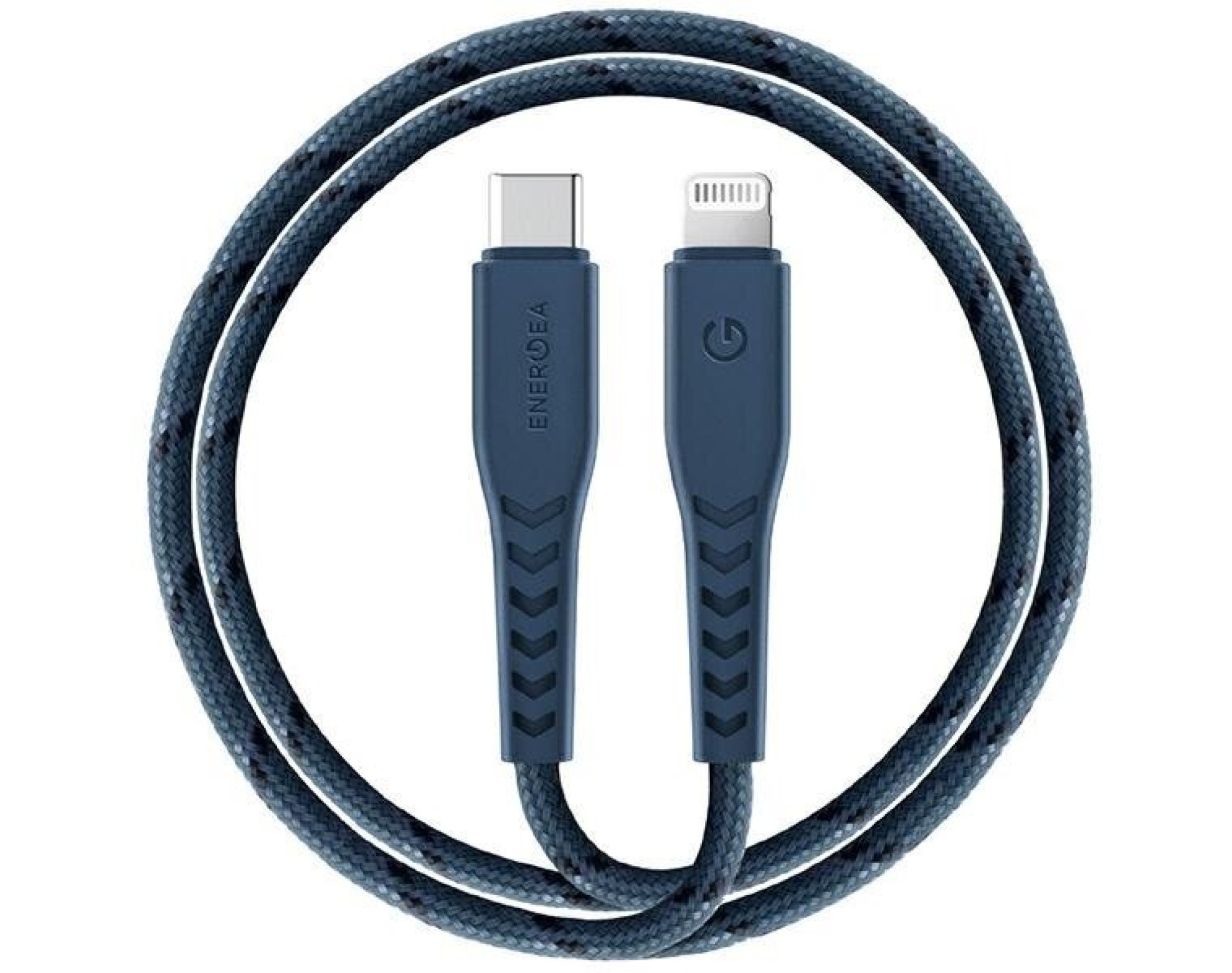 Kabel USB-C - Lightning ENERGEA Nyloflex MFI 1.5 m Niebieski