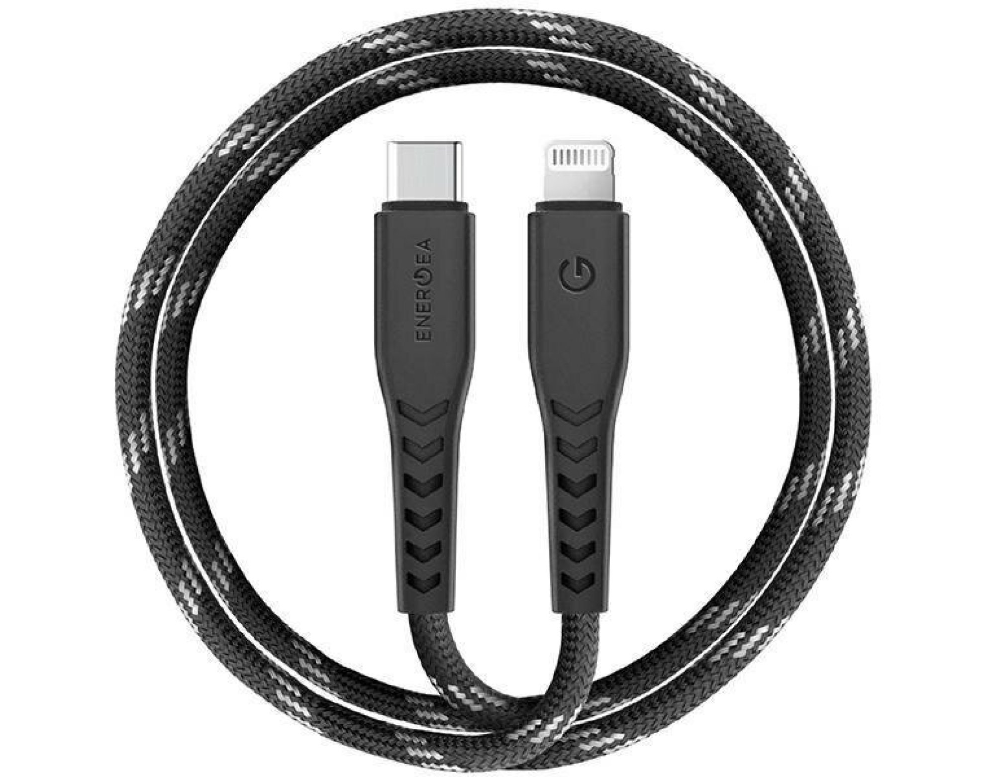 Kabel USB-C - Lightning ENERGEA Nyloflex MFI 3 m Czarny