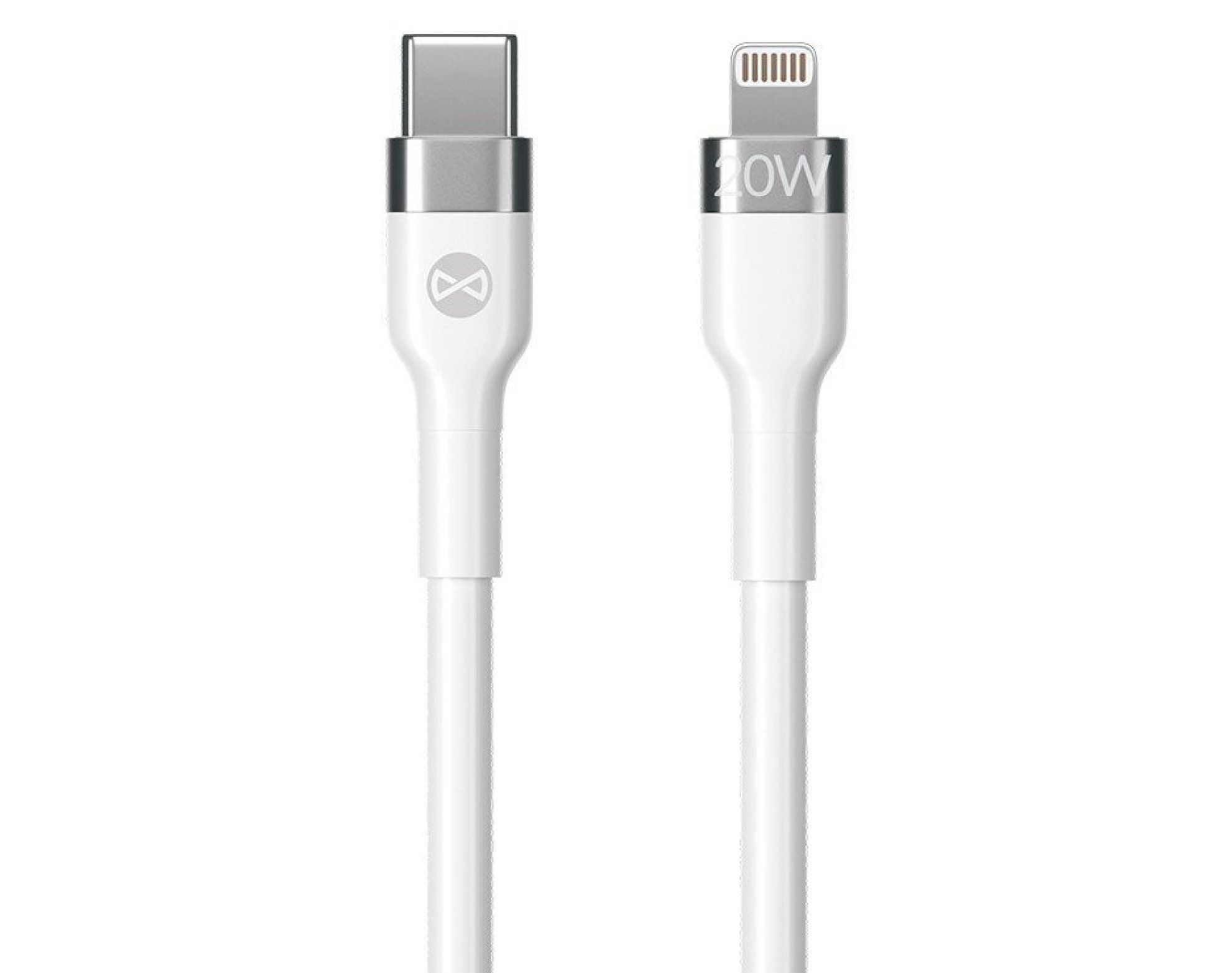 Kabel USB-C - Lightning FOREVER Flexible 20W 1 m Biały
