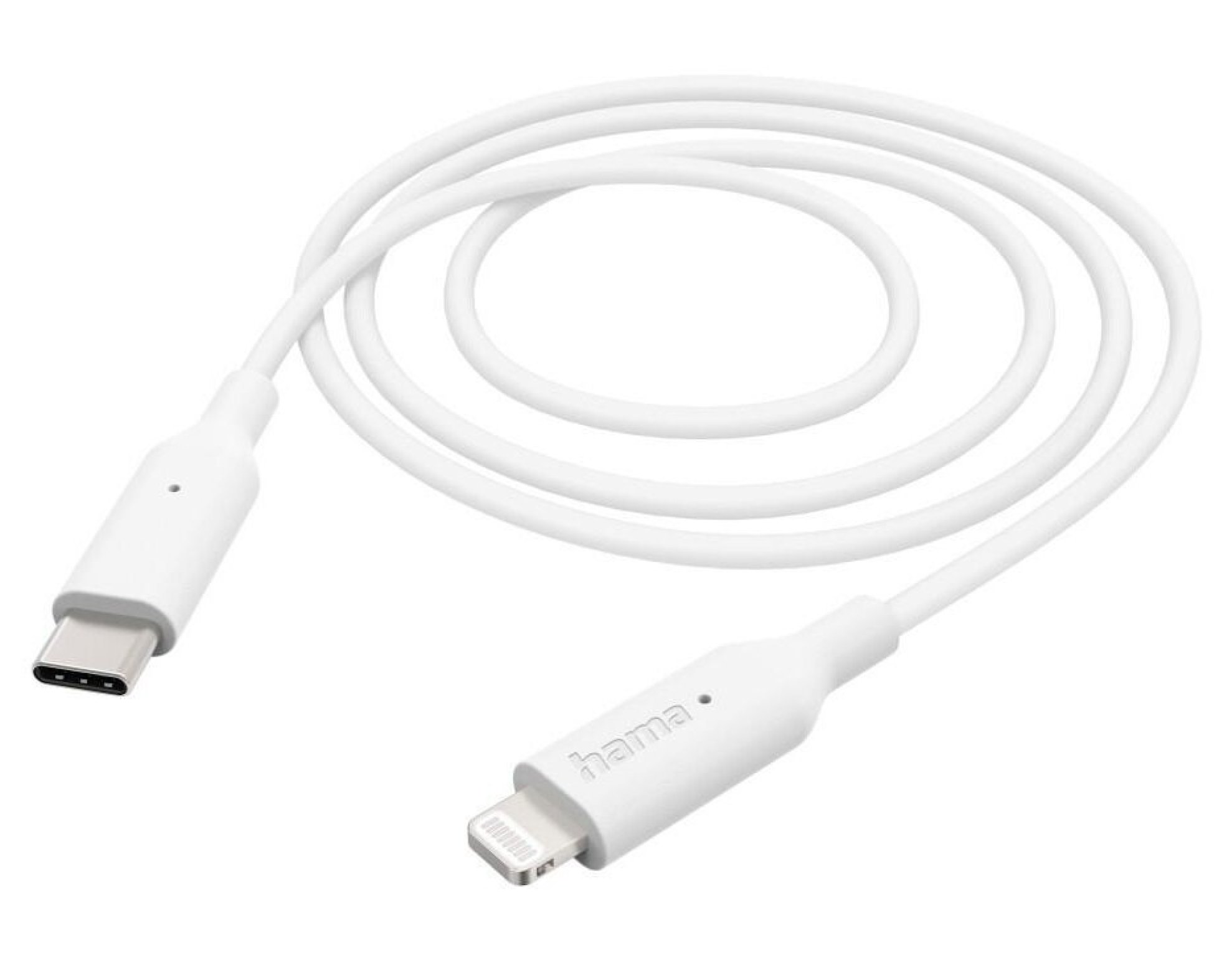Kabel USB-C - Lightning HAMA 201598 1 m Biały