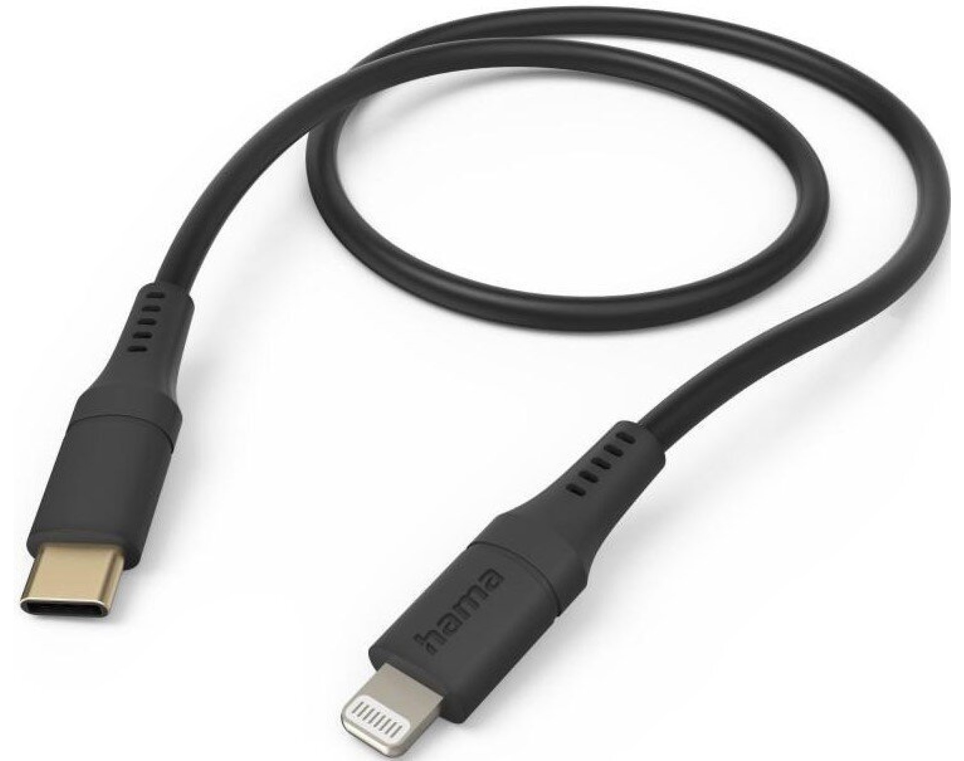 Kabel USB-C - Lightning HAMA Flexible 1.5m Czarny