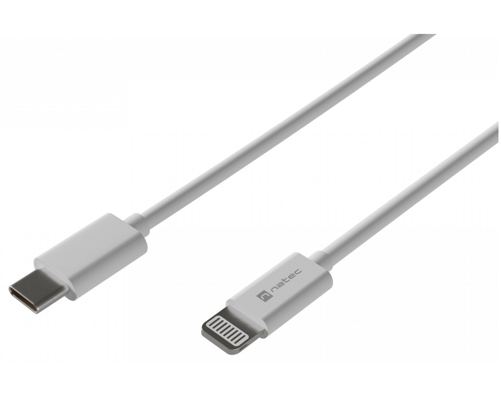 Kabel USB-C - Lightning NATEC Prati MFI 20W 2 m Biały