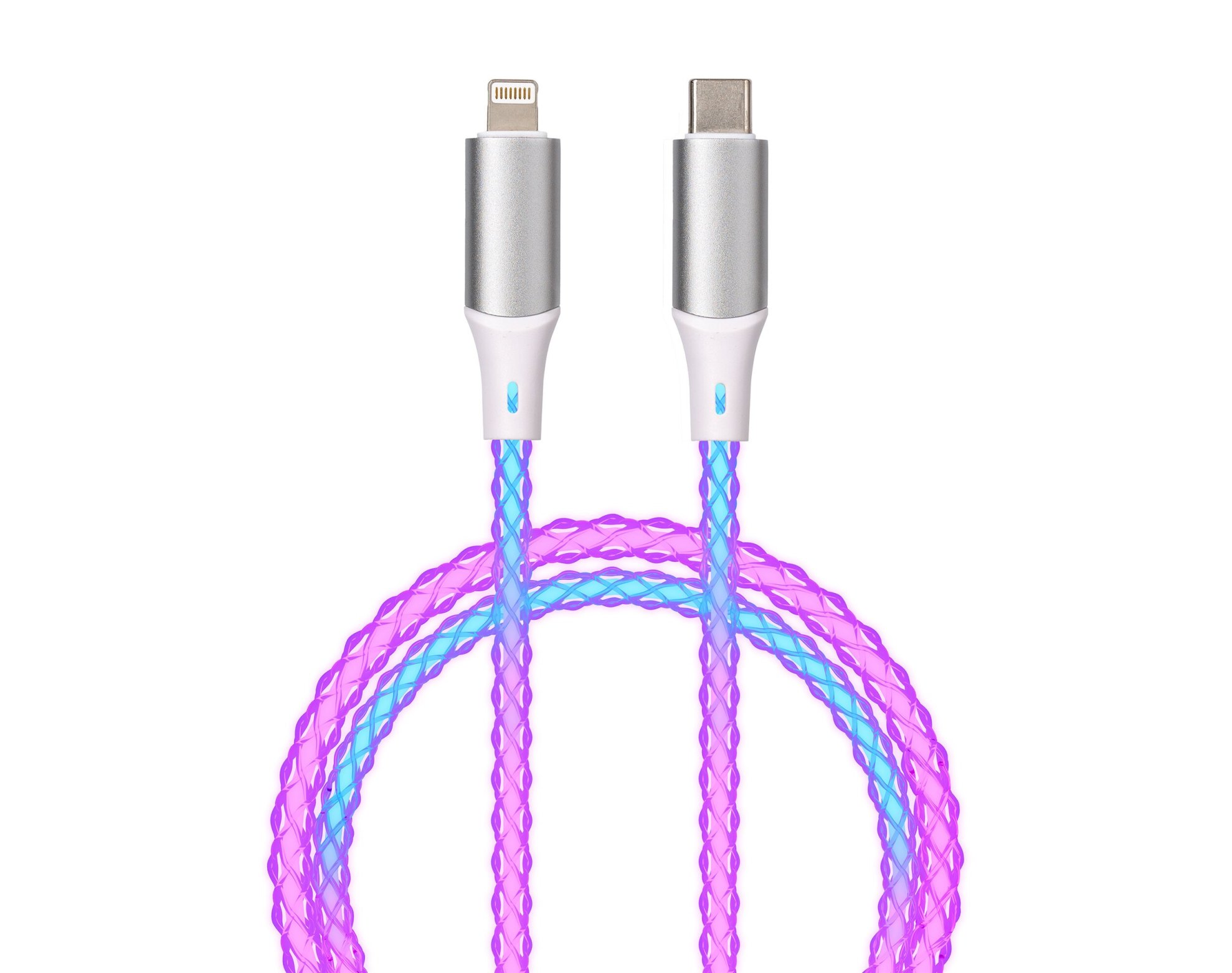 Kabel USB-C - Lightning QUALO Ultimate QCS-CL-00 1 m Biało-srebrny