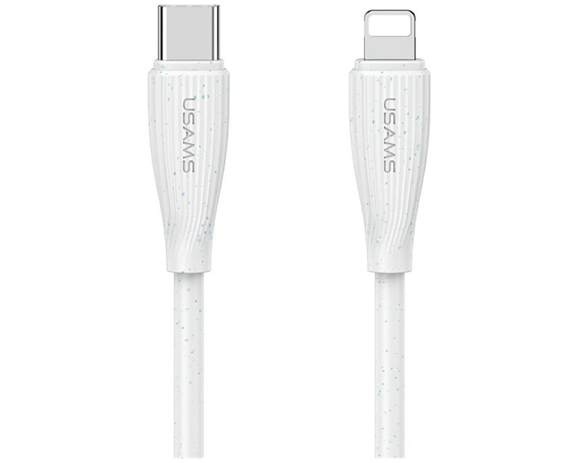 Kabel USB-C - Lightning USAMS Green Series SJ717 30W 1 m Biały