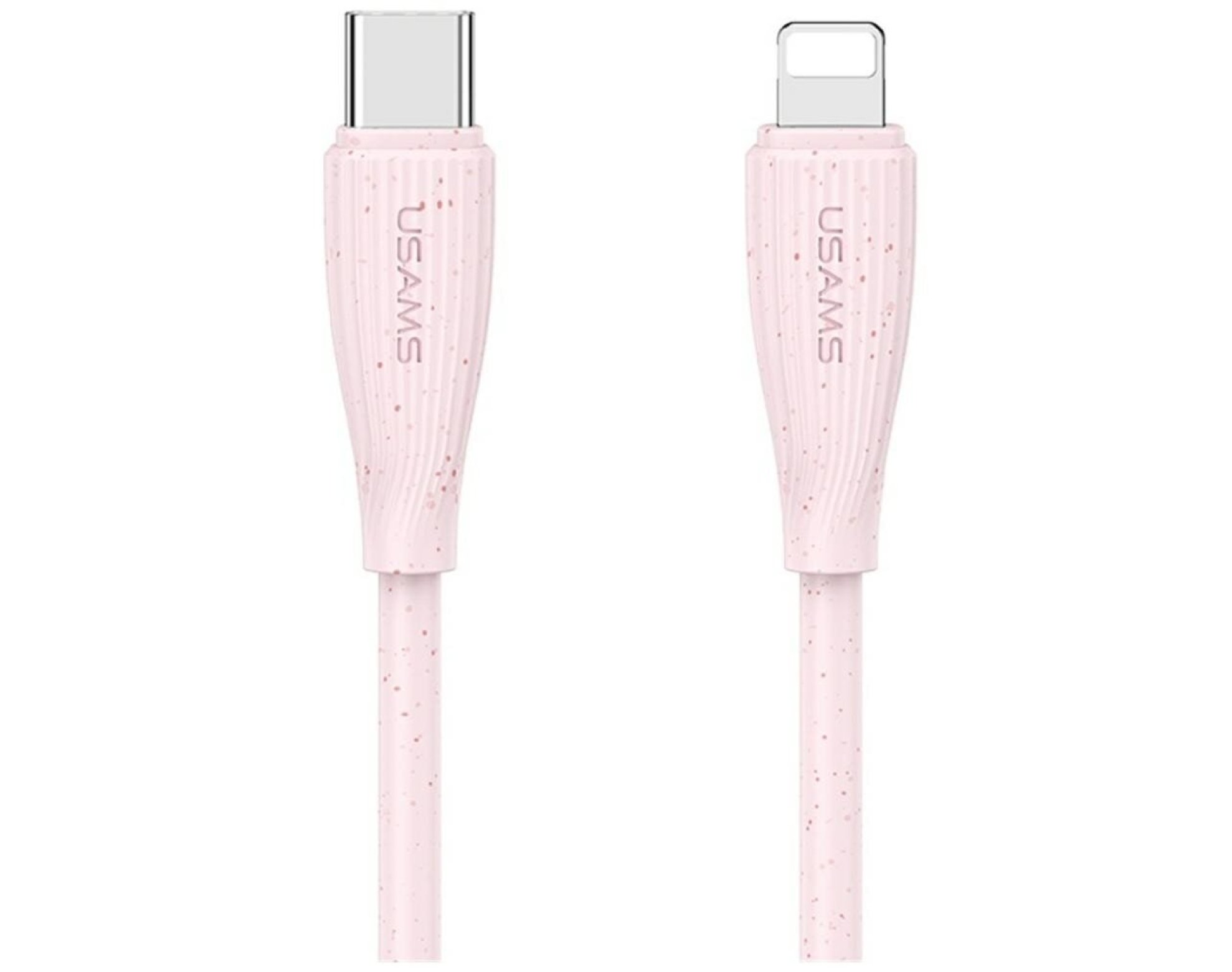Kabel USB-C - Lightning USAMS Green Series SJ717 30W 1 m Różowy