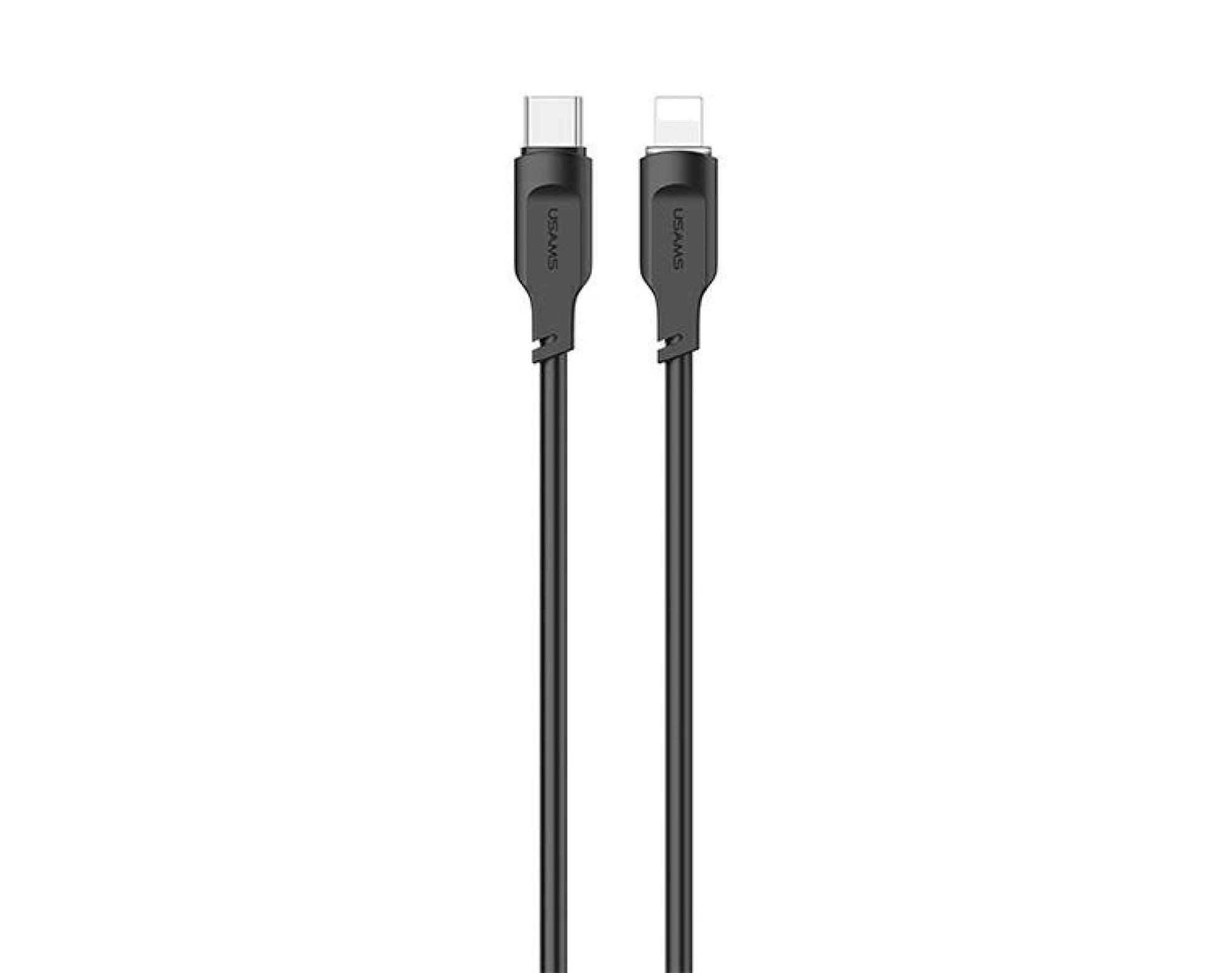 Kabel USB-C - Lightning USAMS Lithe Series 20W 1.2 m Czarny