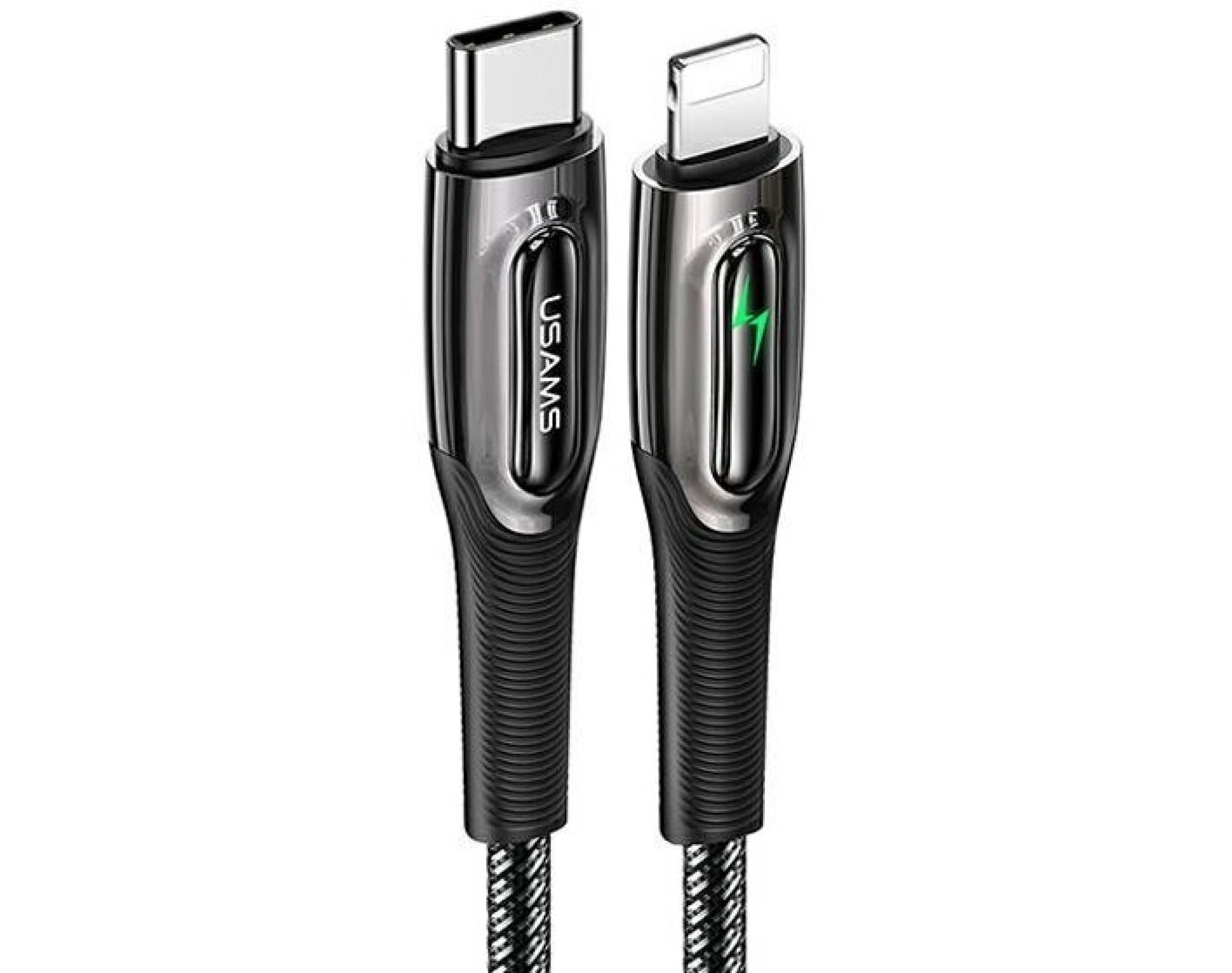 Kabel USB-C - Lightning USAMS SJ518USB01 1.2m Czarny