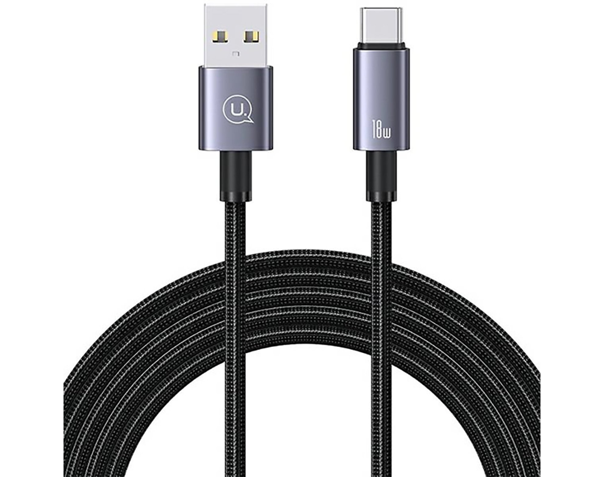 Kabel USB-C - Lightning USAMS SJ679USB01 30W 0.25 m Stalowy