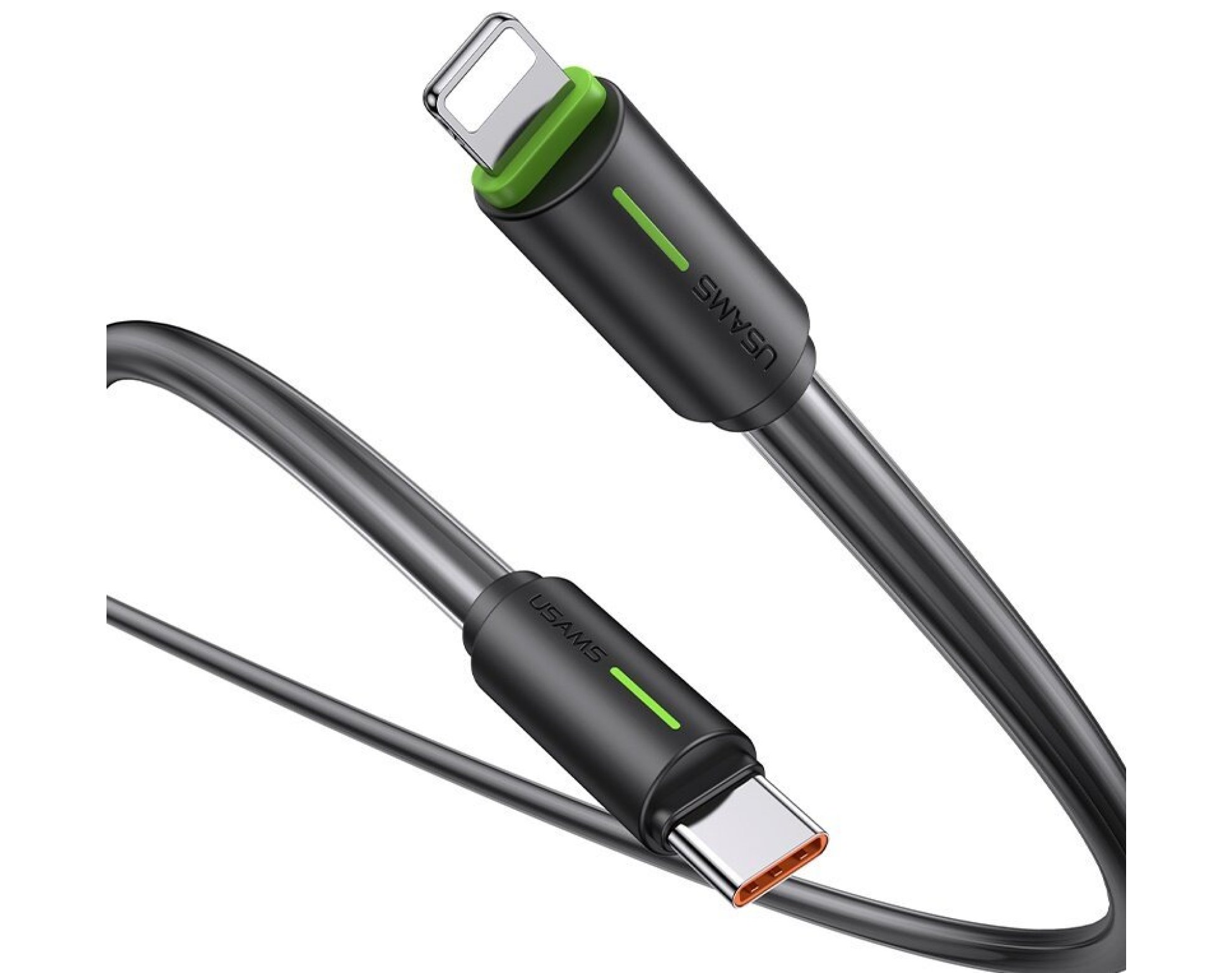 Kabel USB-C - Lightning USAMS SJ735 1 m Czarny